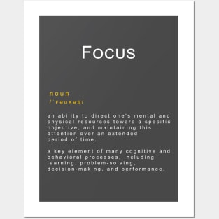 Motivational Word: Focus Posters and Art